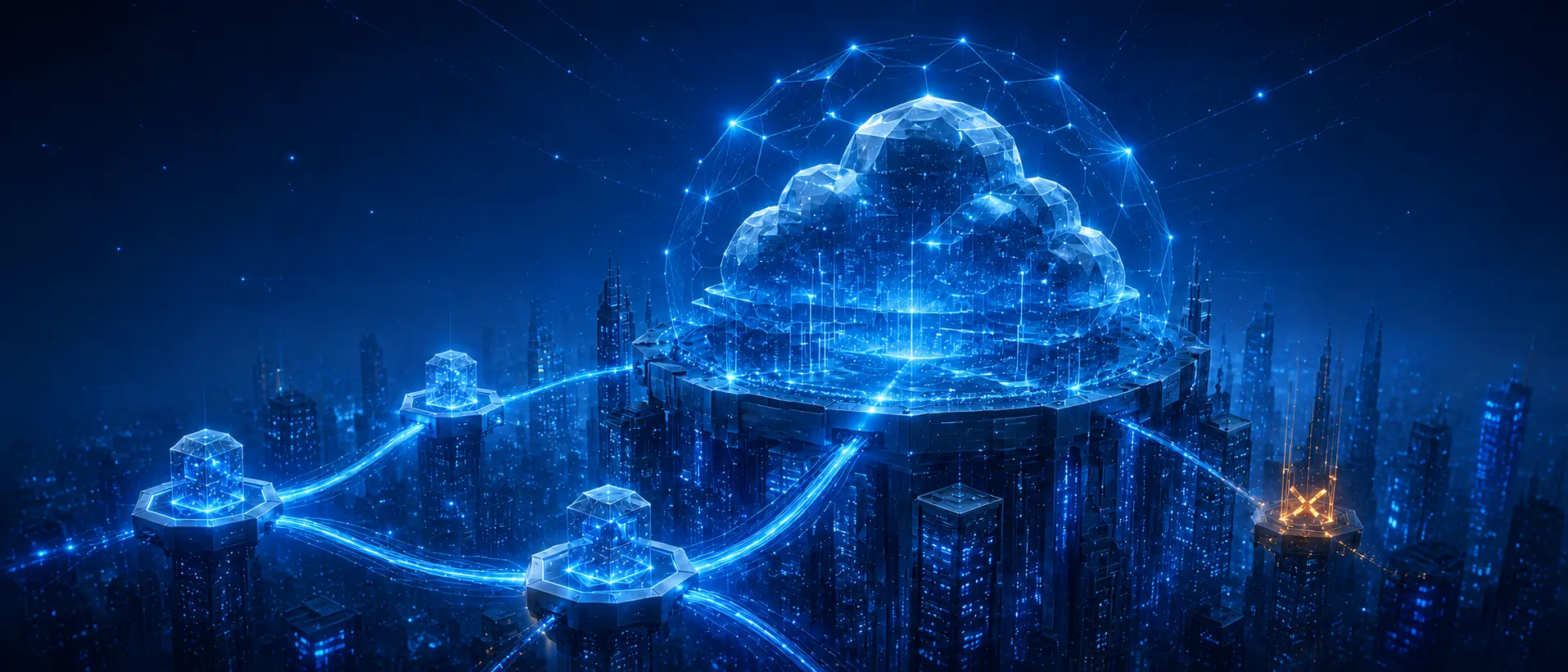 Secure cloud platform connecting protected business systems